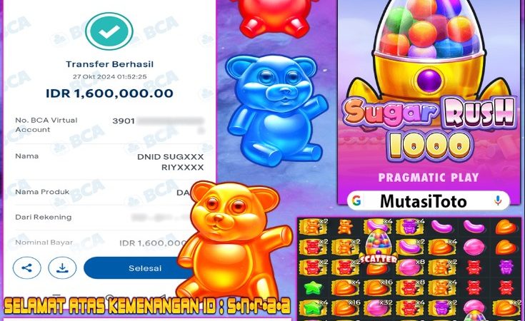 KEMENANGAN DIBAYAR TUNTAS SUGAR RUSH 1000