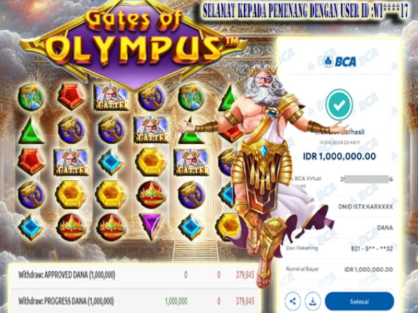 WITHDRAW MEMBER DI GATES OF OLYMPUS