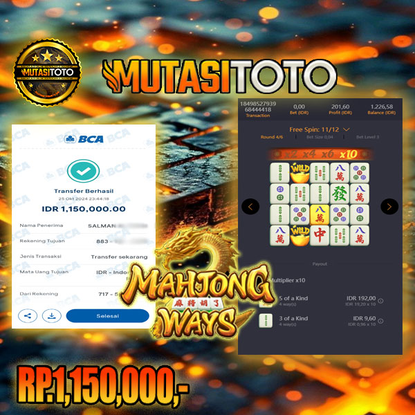 X10 DIBAGIKAN NAGA MAHJONG tgl 25-OCT 2024