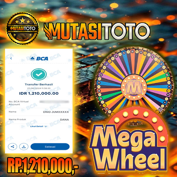 KEMENANGAN MEGA WHEEL Tanggal 25-Oct 2024