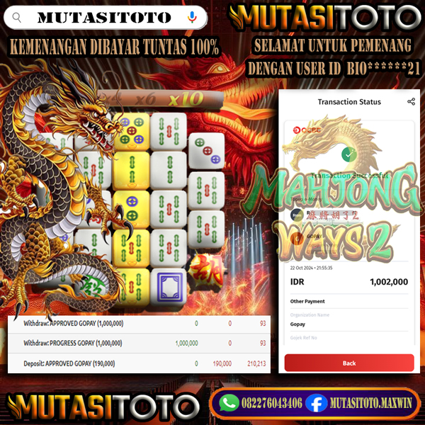 WITHDRAW MEMBER BERMAIN DI MAHJONG WAYS 2