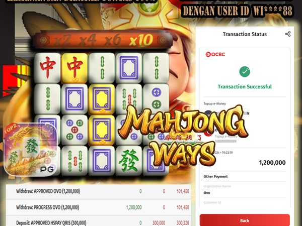 KEMENANGAN BERMAIN DI MAHJONG WAYS