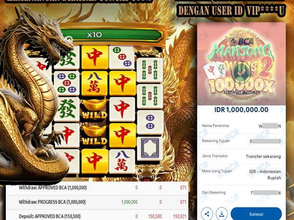 KEMENANGAN MEMBER BERMAIN DI MAHJONG WINS 2