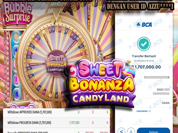 DIBAYAR TUNTAS 100% SWEET BONANZA CANDYLAND