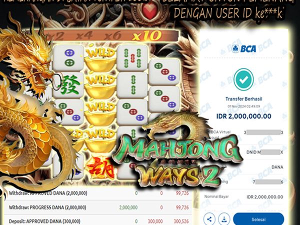 WITHDRAW MAHJONG WAYS 2