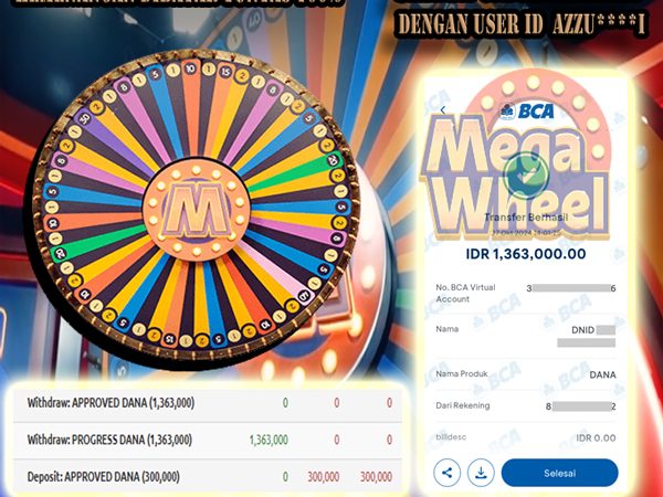 WITHDRAW MEMBER BERMAIN MEGA WHEEL