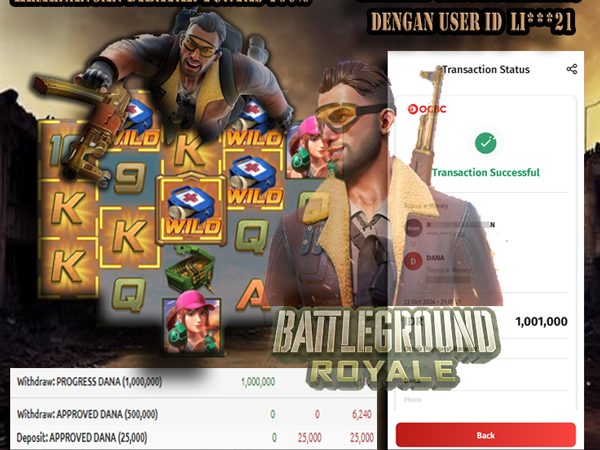 WITHDRAW MEMBER BERMAIN DI BATTLEGROUND ROYALE