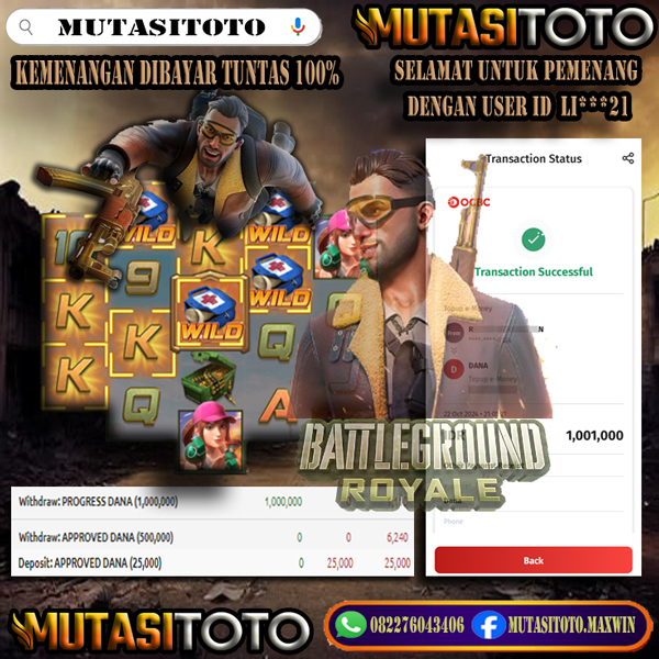 WITHDRAW MEMBER BERMAIN DI BATTLEGROUND ROYALE