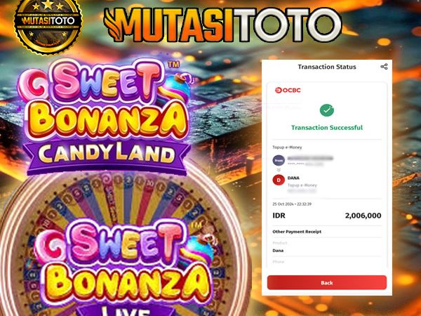 KEMENANGAN DI PP-Sweet Bonanza Candyland Tgl 25-OCT 2024