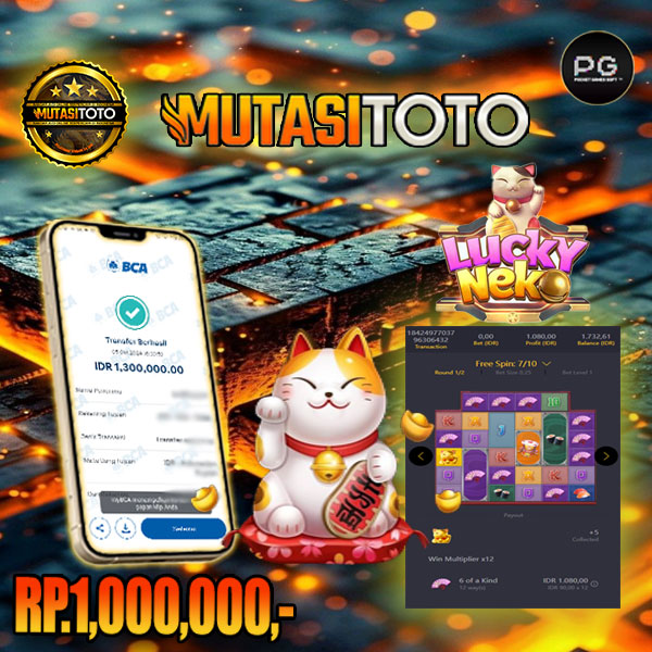 PECAH BUKT KEMENANGAN DI LUCKY NEKO LAGI DAN LAGI