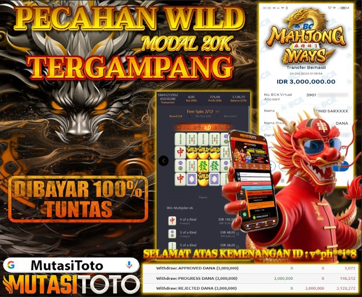 KEMENANGAN BERMAIN DI MAHJONG WAYS