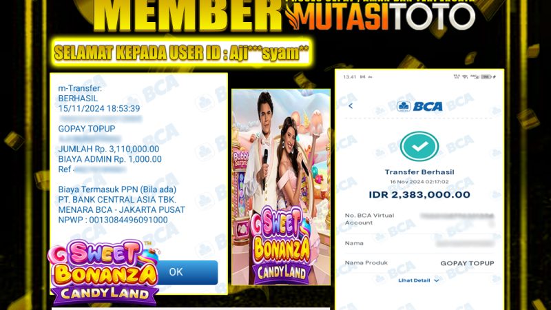 DIBAYAR TUNTAS 100% SWEET BONANZA CANDYLAND