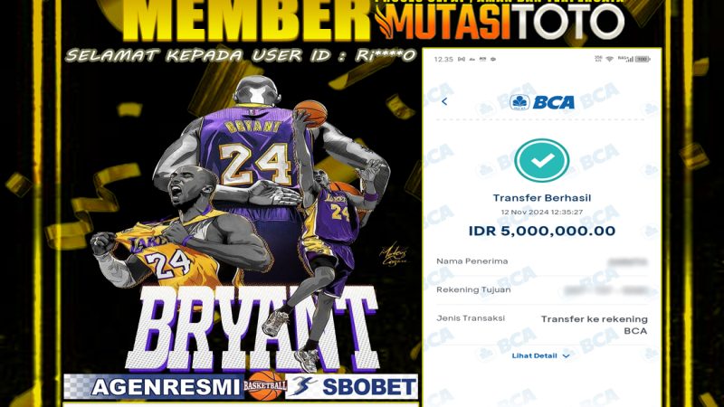 KEMENANGAN MEMBER BERMAIN DI SPORT BASKETBALL