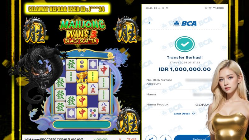 KEMENANGAN MEMBER BERMAIN DI MAHJONG WINS 3 DI PRAGMATIC PLAY