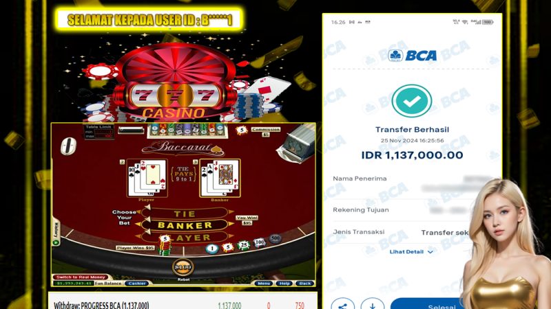 KEMENANGAN MEMBER BERMAIN DI LIVE-BACCARAT CLASSIC