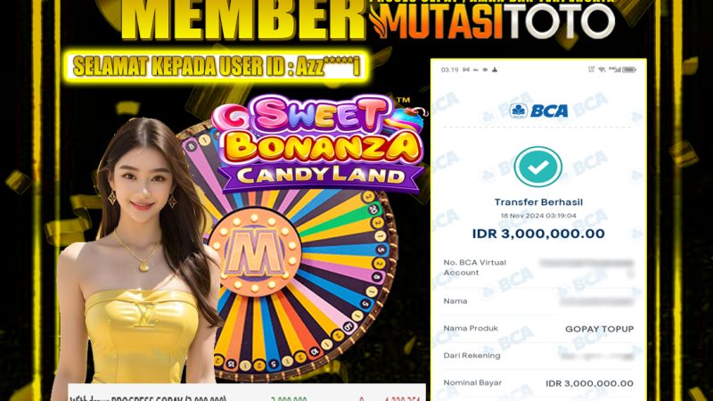 WITHDRAW SWEET BONANZA CANDYLAND