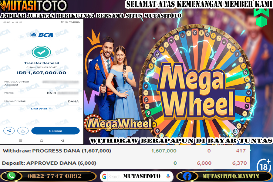 WITHDRAW MEMBER BERMAIN MEGA WHEEL