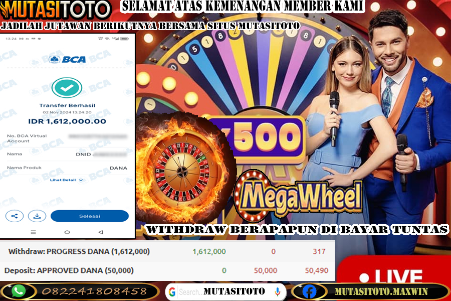 WITHDRAW MEMBER BERMAIN MEGA WHEEL