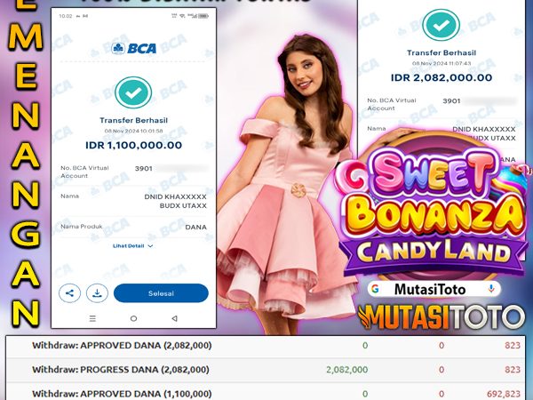 DIBAYAR TUNTAS 100% SWEET BONANZA CANDYLAND