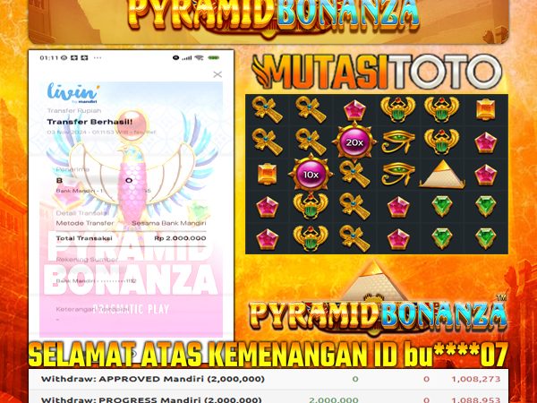 KEMENANGAN MEMBER BERMAIN PYRAMID BONANZA