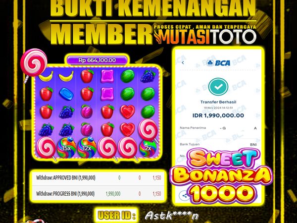 WITHDRAW SWEET BONANZA 1000