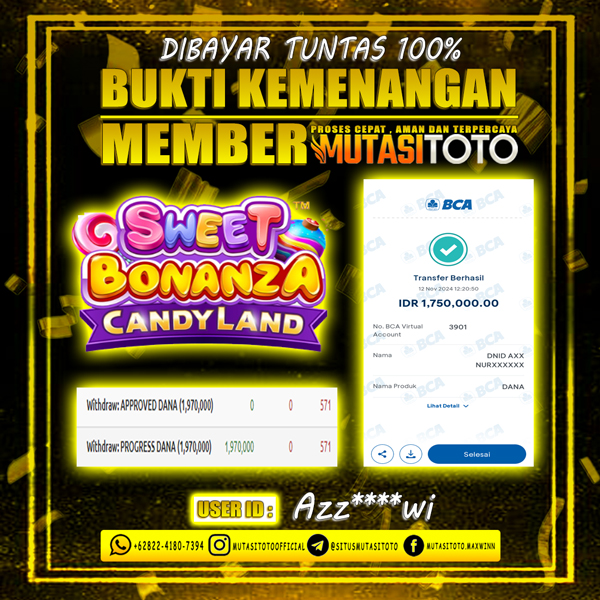 DIBAYAR TUNTAS 100% SWEET BONANZA CANDYLAND