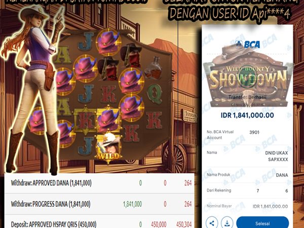 MENANG BESAR MEMBER JEPE WILD BOUNTY SHOWDOWN