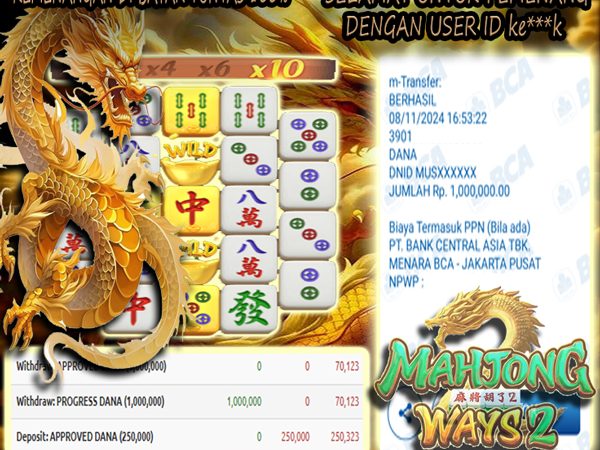 DIBAYAR TUNTAS 100% MAHJONG WAYS 2