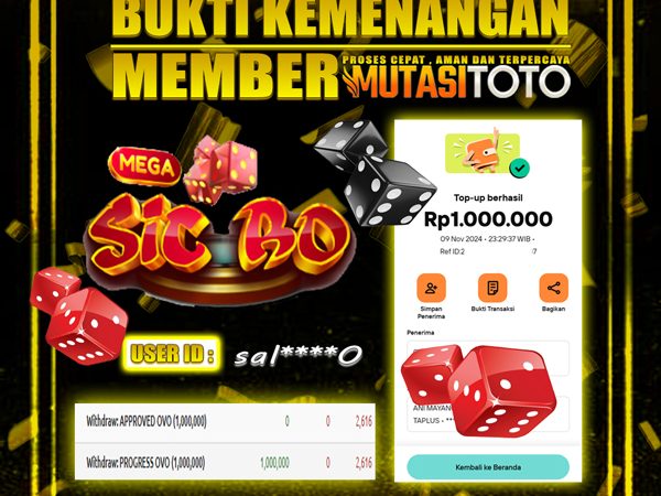 DIBAYAR TUNTAS 100% MEGA SIC BO