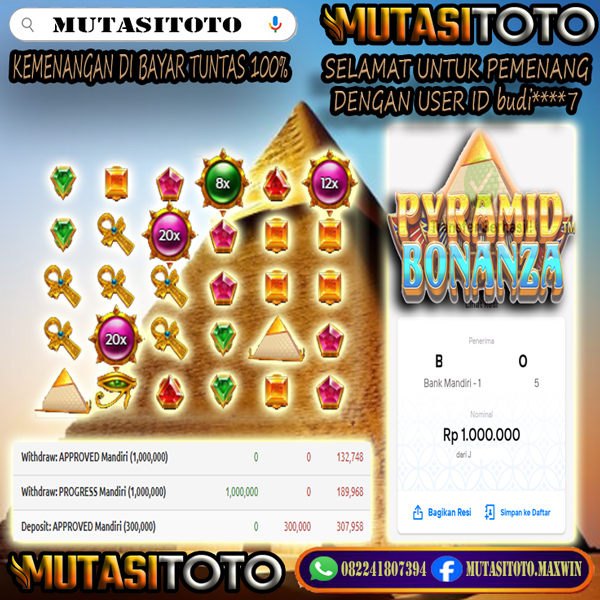 MENANG BESAR MEMBER JEPE JUTAWAN –  PYRAMID BONANZA