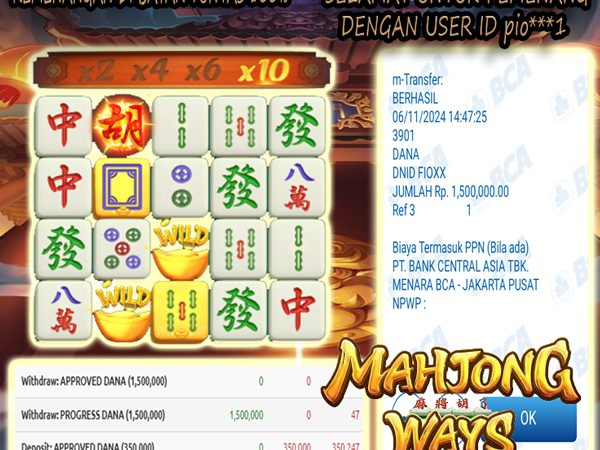 WITHDRAW MAHJONG WAYS