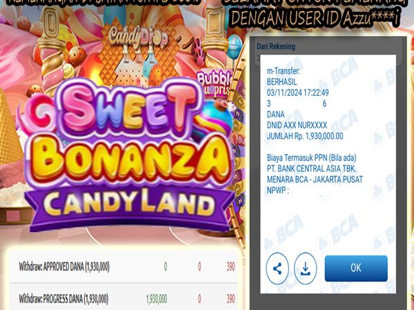 MENANG BESAR MEMBER JEPE CASINO SWEET BONANZA CANDYLAND