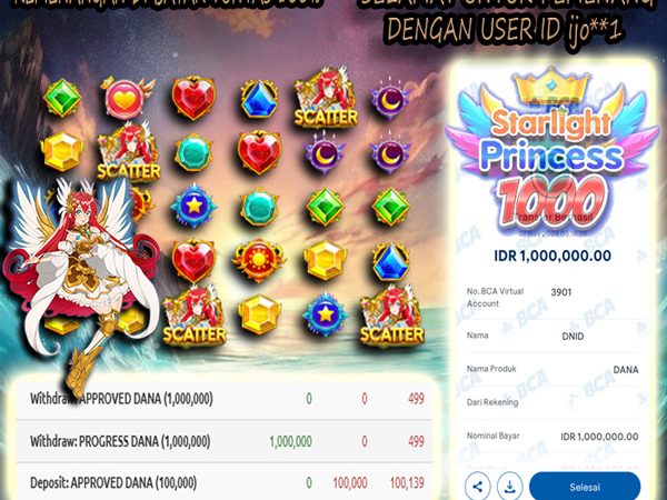 WITHDRAW STARLIGHT PRINCESS 1000