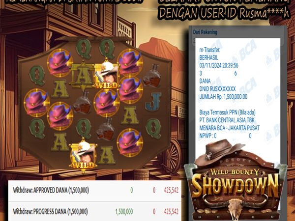 KEMENANGAN MEMBER BERMAIN DI WILD BOUNTY SHOWDOWN