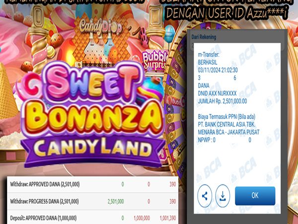 MENANG BESAR MEMBER JEPE CASINO SWEET BONANZA CANDYLAND