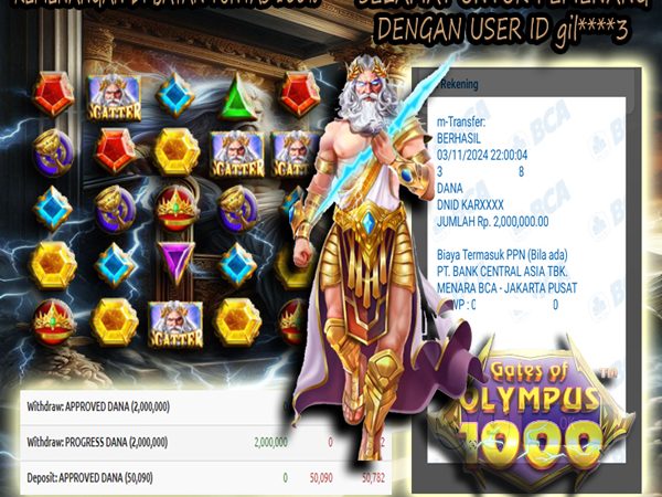 MENANG BESAR MEMBER JEPE GATES OF OLYMPUS 1000