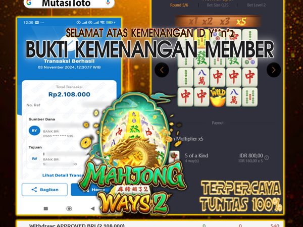 MENANG BESAR MEMBER JEPE JUTAWAN BERMAIN MAHJONG WAYS 2