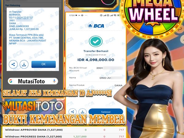 WITHDRAW MEMBER BERMAIN MEGA WHEEL