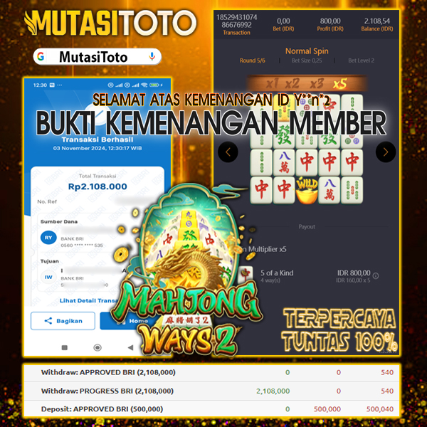 MENANG BESAR MEMBER JEPE JUTAWAN BERMAIN MAHJONG WAYS 2