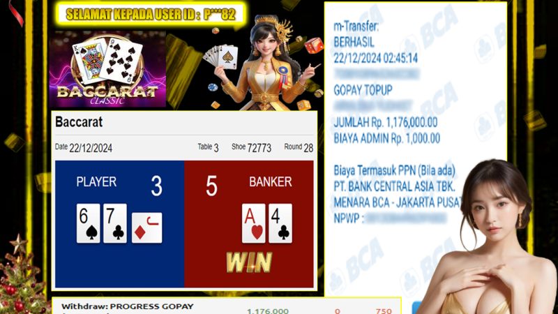 KEMENANGAN MEMBER BERMAIN DI LIVE – BACCARAT CLASSIC