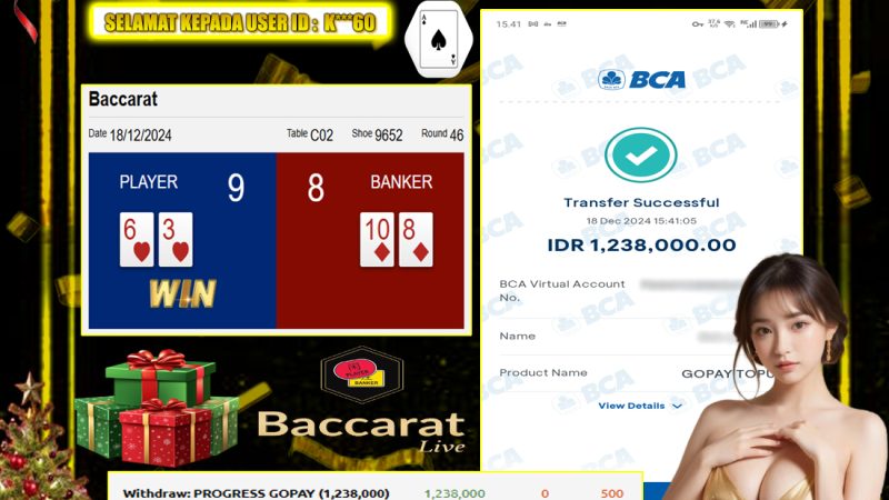 KEMENANGAN MEMBER BERMAIN DI LIVE – BACCARAT CLASSIC