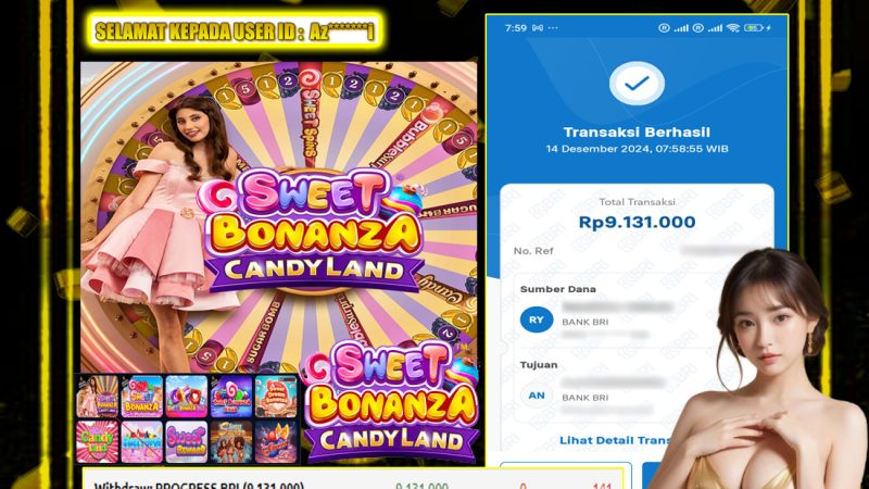 KEMENANGAN MEMBER BERMAIN DI SWEET BONANZA CANDYLAND