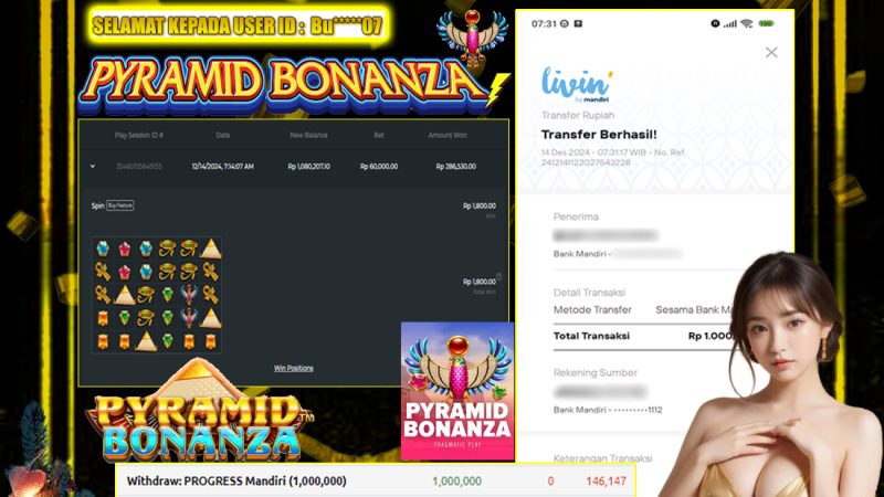 KEMENANGAN MEMBER BERMAIN DI PYRAMID BONANZA