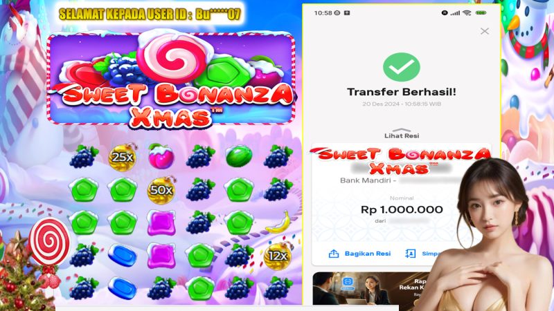 KEMENANGAN MEMBER BERMAIN DI SWEET BONANZA X MAS