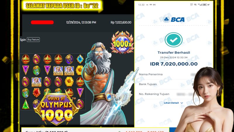 BUKTI MEGA JEPE MEMBER BERMAIN DI GATES OF OLYMPUS 1000