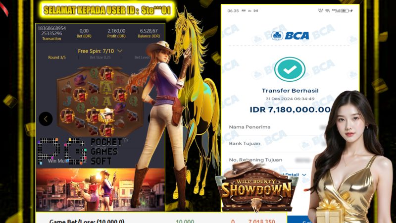 KEMENANGAN MEMBER BERMAIN DI WILD BOUNTY SHOWDOWN