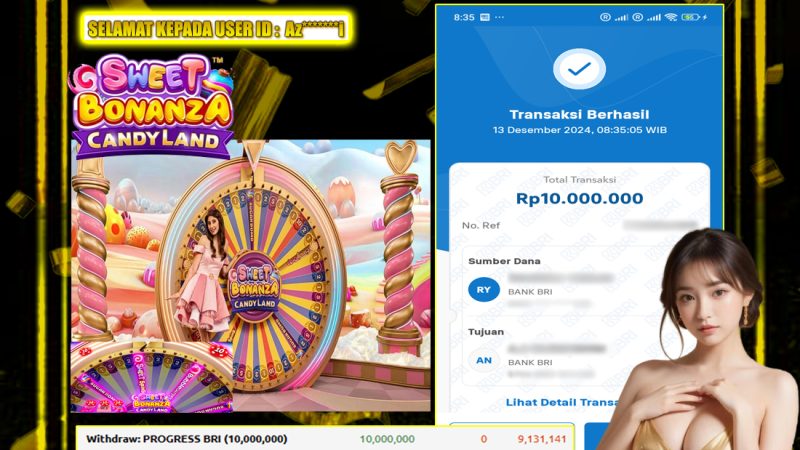 KEMENANGAN MEMBER BERMAIN DI SWEET BONANZA CANDYLAND