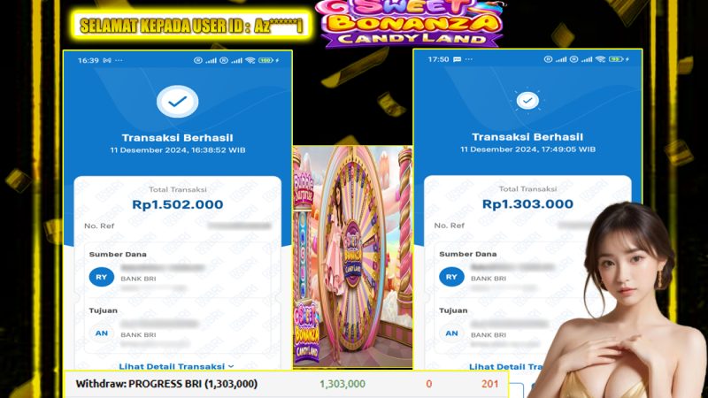 KEMENANGAN MEMBER BERMAIN SWEET BONANZA CANDYLAND