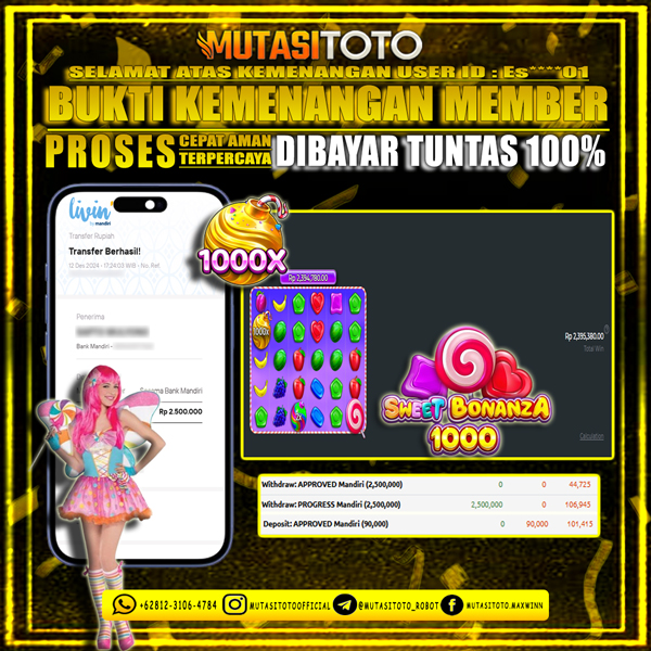 WITHDRAW SWEET BONANZA 1000