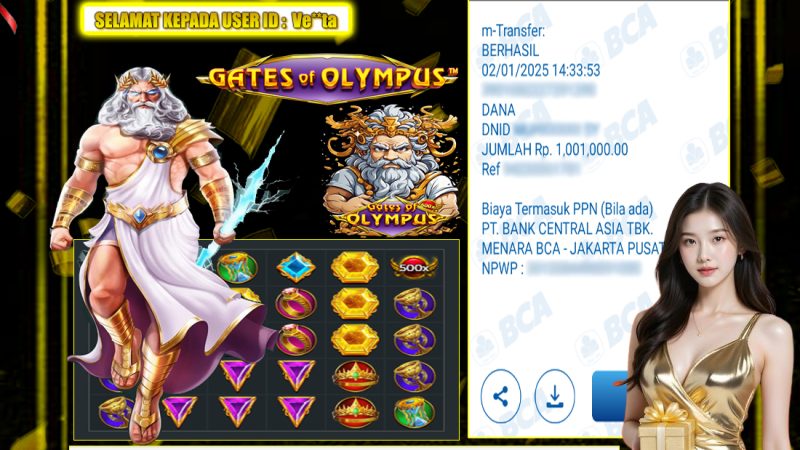 KEMENANGAN MEMBER BERMAIN DI GATES OF OLYMPUS